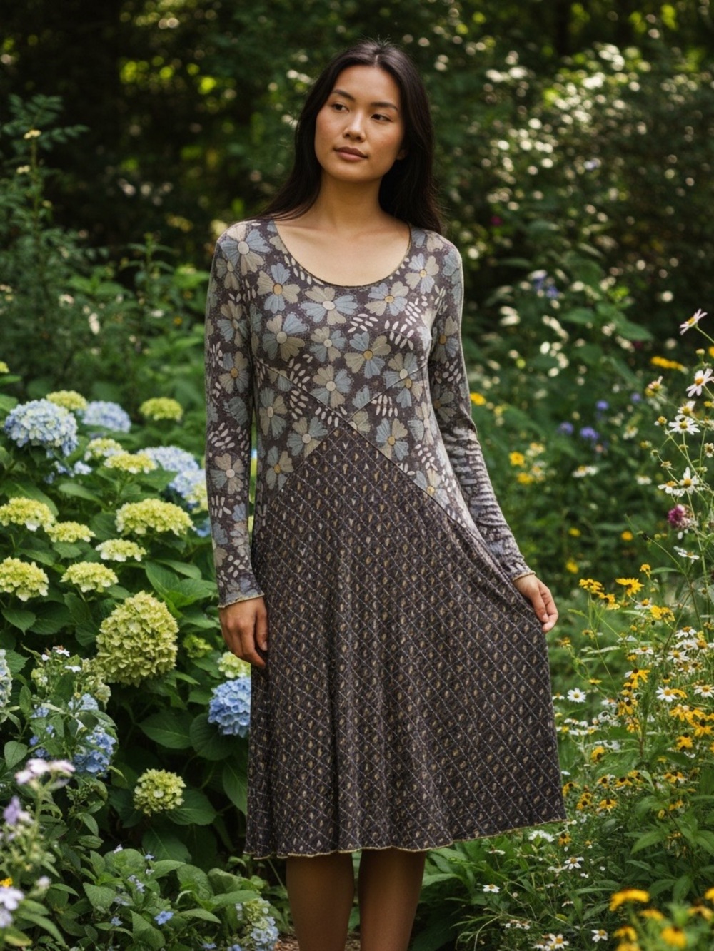 GUDRUN SJODEN Floral Midi Dress Multi M